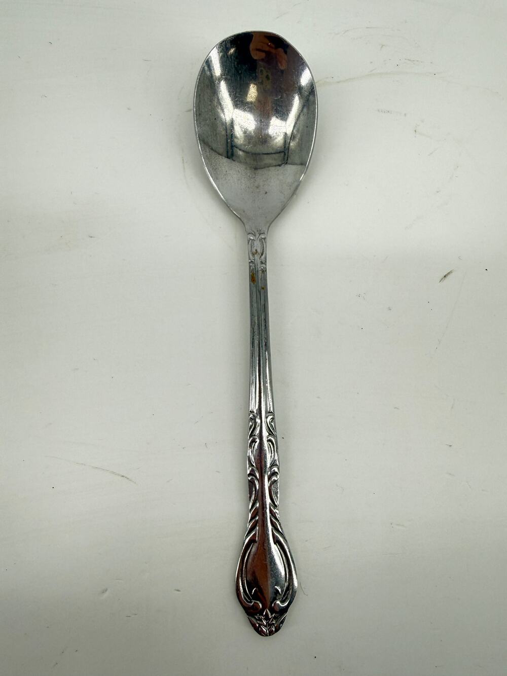 Vintage National Korea Place Spoon Oval Soup Spoon Ornate Replacement Flatware